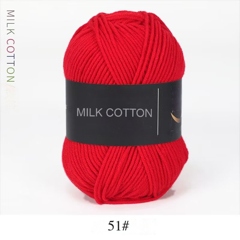 4 Strand Milk Cotton Yarn For Beginner