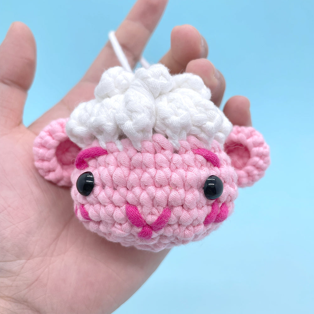 Cute Sheep Pendant - Crochet Kit