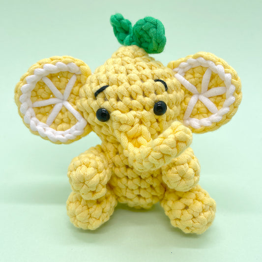 Lemon and Orange Elephant - Crochet Kit
