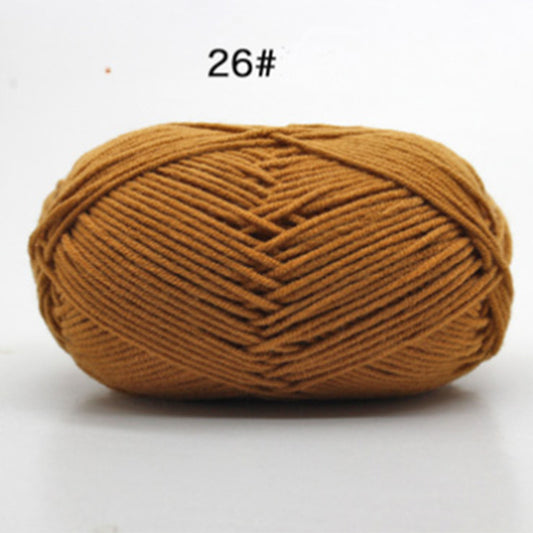 4 Strand Milk Cotton Yarn For Beginner