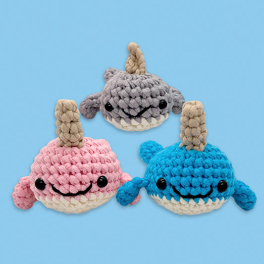 Narwhal Family - Crochet Kit