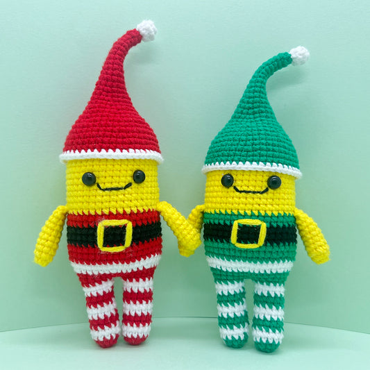 Striped Christmas Dolls - Crochet Kit