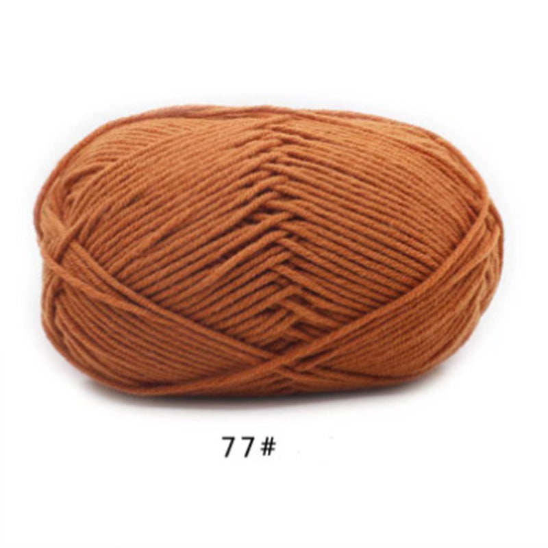 4 Strand Milk Cotton Yarn For Beginner