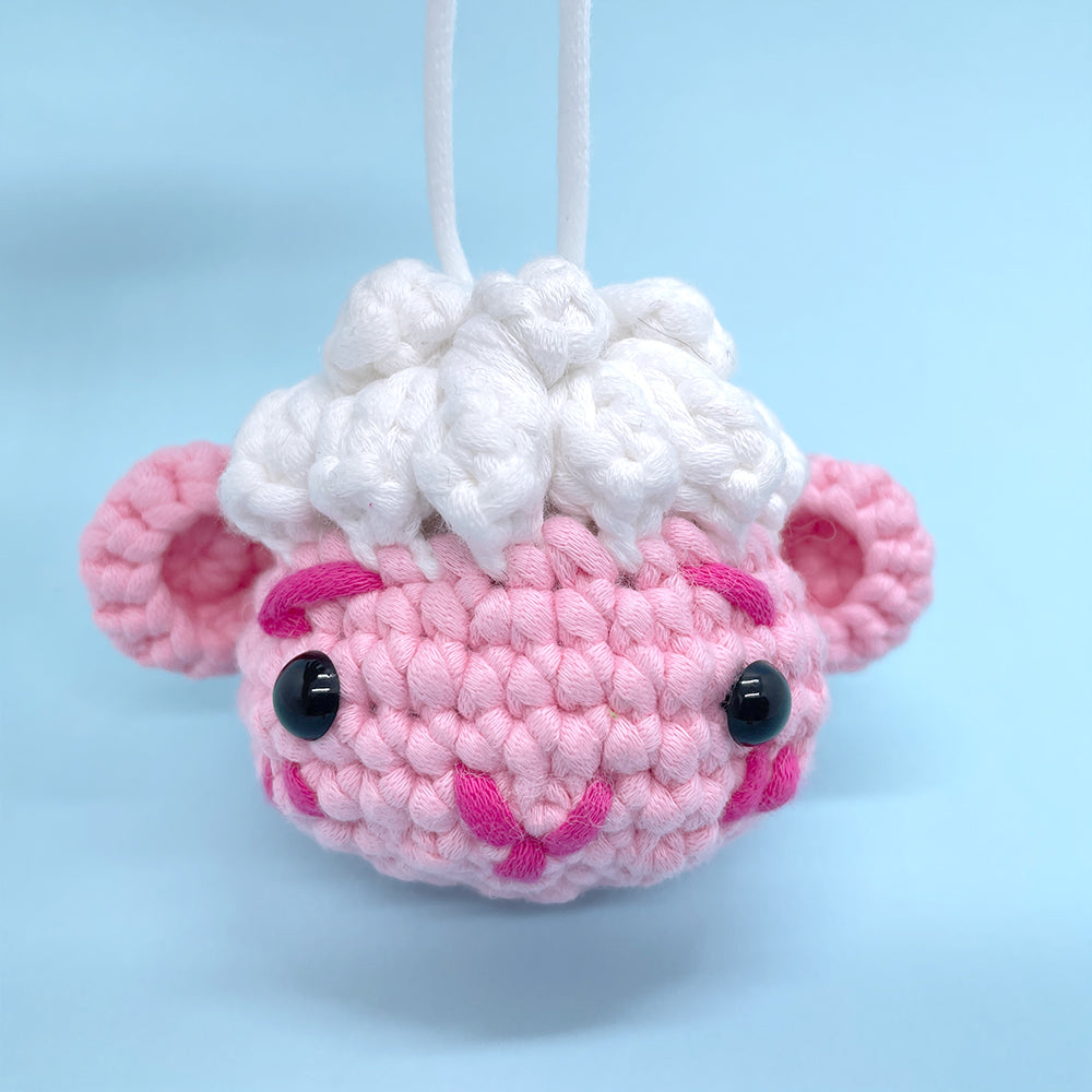 Cute Sheep Pendant - Crochet Kit