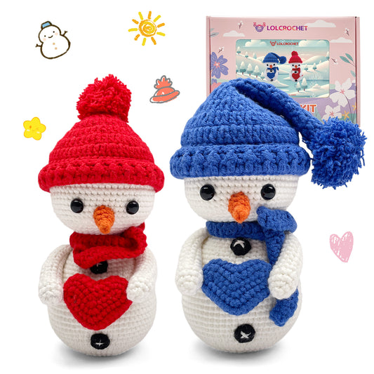 Couple Snowmen - Crochet Kit