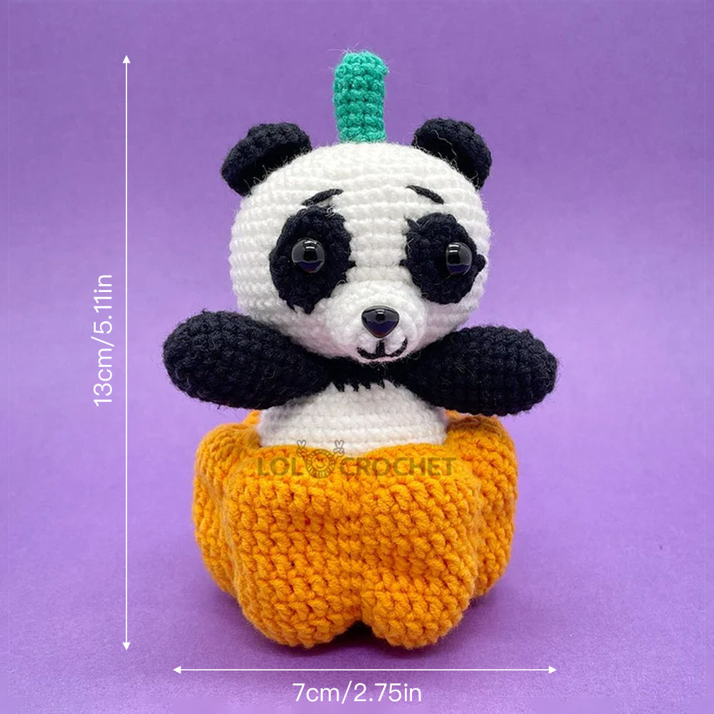Pumpkin Panda - Crochet Kit