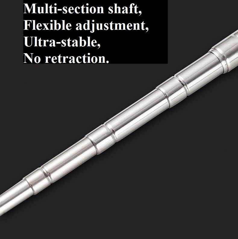 1PC Telescopic Teacher Pointer Stick – Retractable Classroom Whiteboard Pointer, Extendable Teaching Tool for Teachers, Guides and Coaches, Extends to 47.2 Inches（