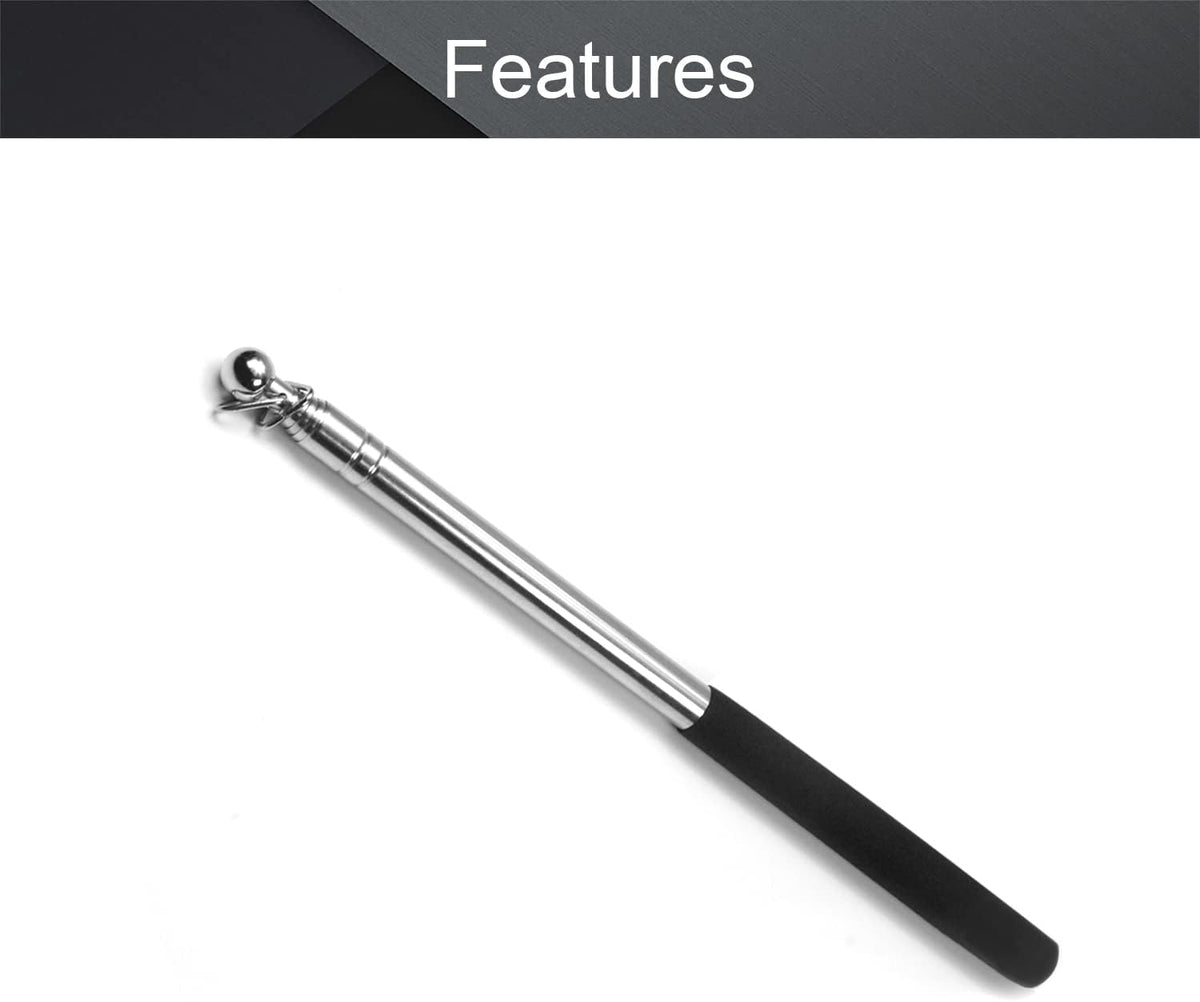 1PC Telescopic Teacher Pointer Stick – Retractable Classroom Whiteboard Pointer, Extendable Teaching Tool for Teachers, Guides and Coaches, Extends to 47.2 Inches（
